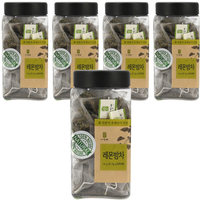 자연애 레몬밤차, 100개, 5개, 700mg, 20개입, 700mg