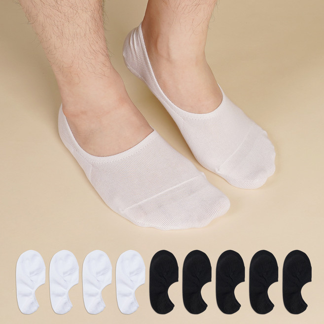 Sockpiens 男士用絕對不脫落前腳尖加固隱形襪 10雙組