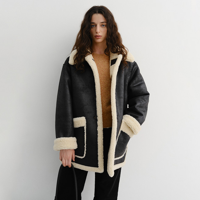 던스트 여성용 유니섹스 리버시블 시어링 자켓 UDJU5D121