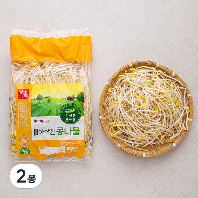 곰곰 아삭한 콩나물, 500g, 2봉