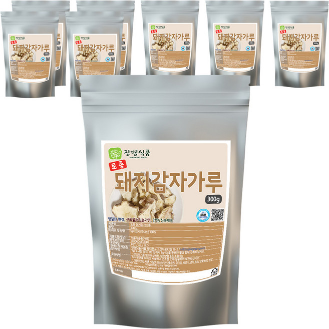 장명식품 토종 국내산 돼지감자가루, 300g, 8개