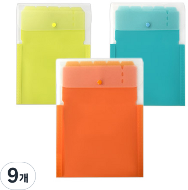 블루마토 인덱스 도큐먼트 파일 세로형 IDF002, 랜덤 발송, 9개