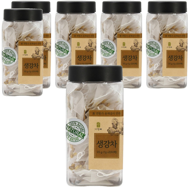 자연애 생강차, 1g, 20개입, 6개