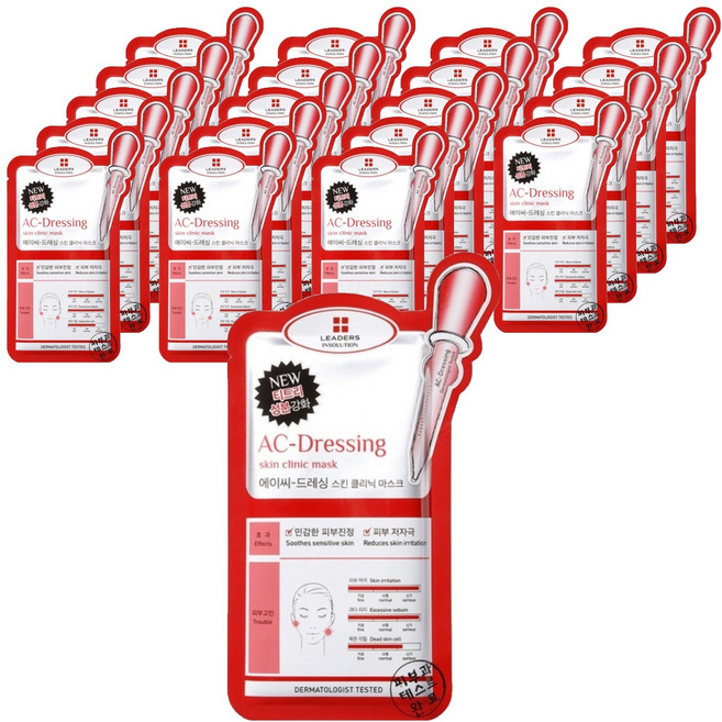 리더스 인솔루션 에이씨드레싱 스킨 클리닉 마스크 25ml, 1개입, 20개