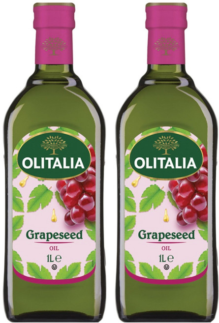 올리타리아 포도씨유, 1L, 2개