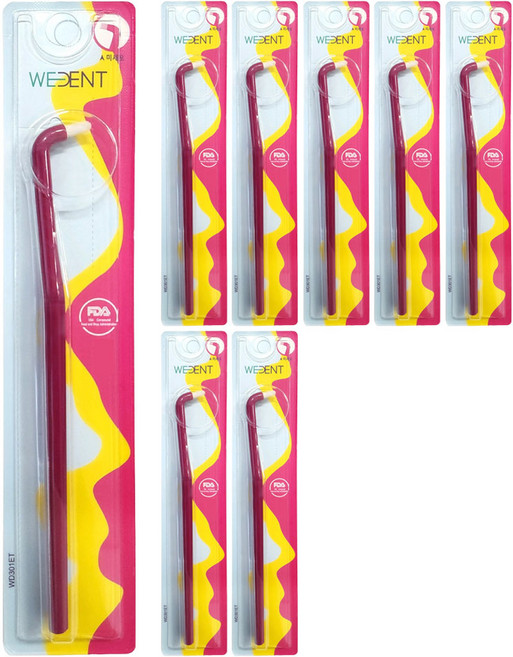 위덴 앤드터프트 미세모 칫솔 플럼, 8개, 1개입, 5mm