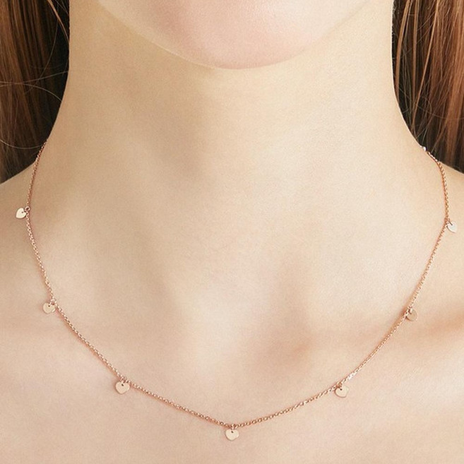 J.ESTINA 女款 LALA J 愛心鍊項鍊