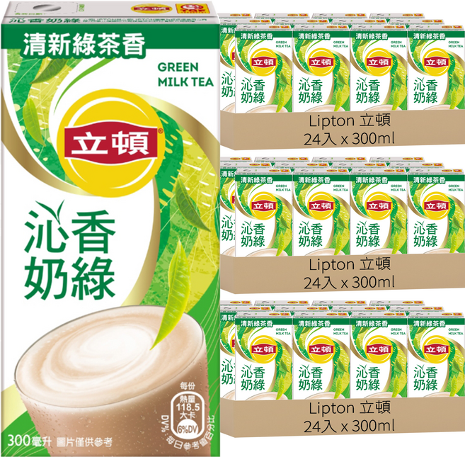 Lipton 立頓 沁香奶綠, 300ml, 72入