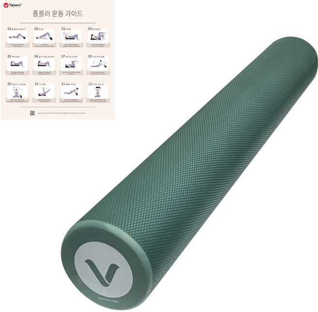 밸런시스 NEW EVA 폼롤러, 파인그린, 1개