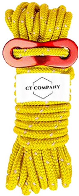 씨티컴퍼니 4M 야광 캠핑 고정 로프, 옐로우