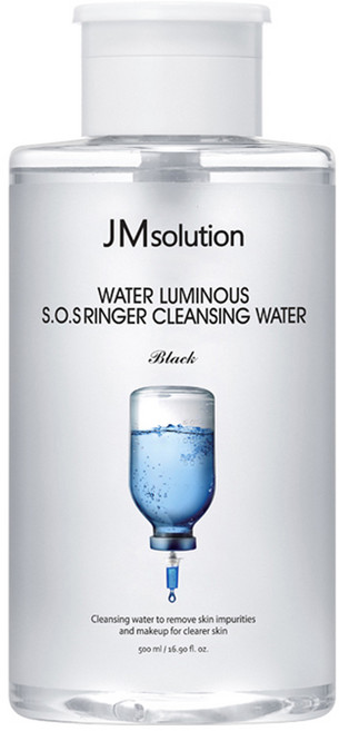 제이엠솔루션 물광 에스오에스 링거 클렌징 워터 블랙, 500ml, 1개