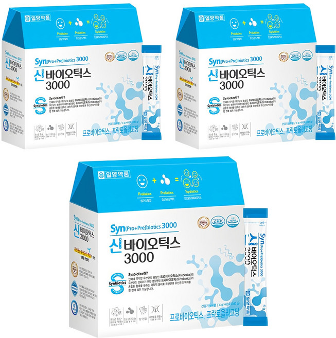 일양약품 신 바이오틱스3000 유산균, 3개, 240g