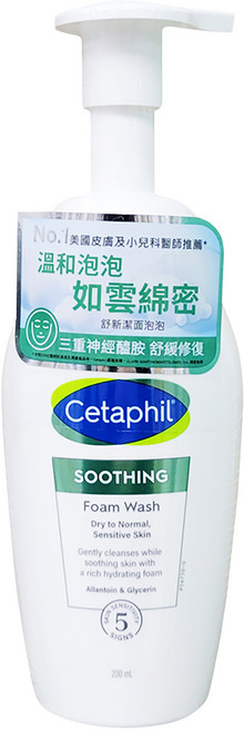 Cetaphil 舒特膚 舒新洗面泡泡, 200ml, 1瓶