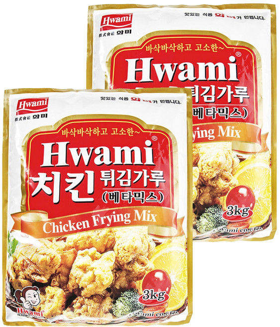 [화미] 치킨튀김가루 베타믹스, 3kg, 2개
