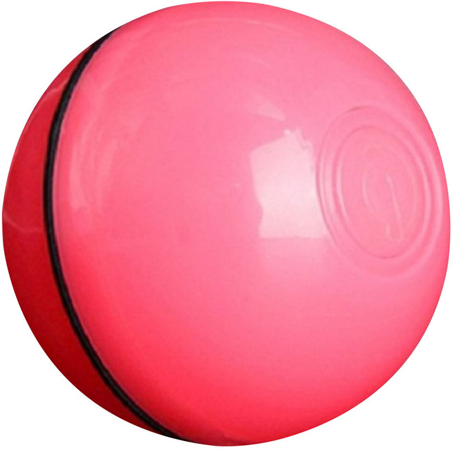 自動引力滾動逗貓玩具球 ZF4597, 1個, 粉色