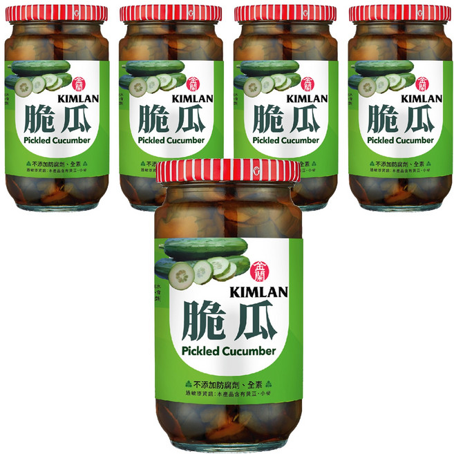 KIMLAN 金蘭 脆瓜, 396g, 5罐