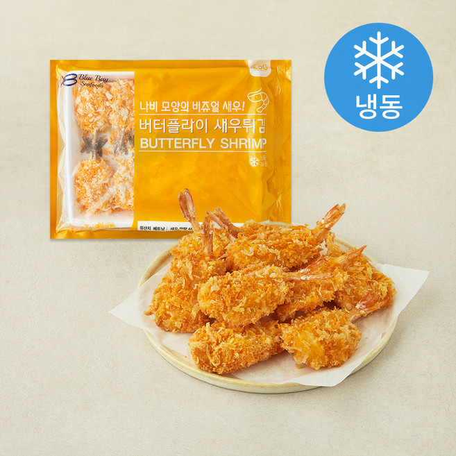 지엔씨푸드 버터플라이 새우튀김 10미 (냉동), 250g, 1개