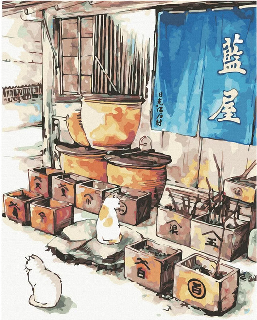 ArtLife 藝術生活 DIY彩繪數字油畫 50 x 40cm, 日光江戶村, 1組
