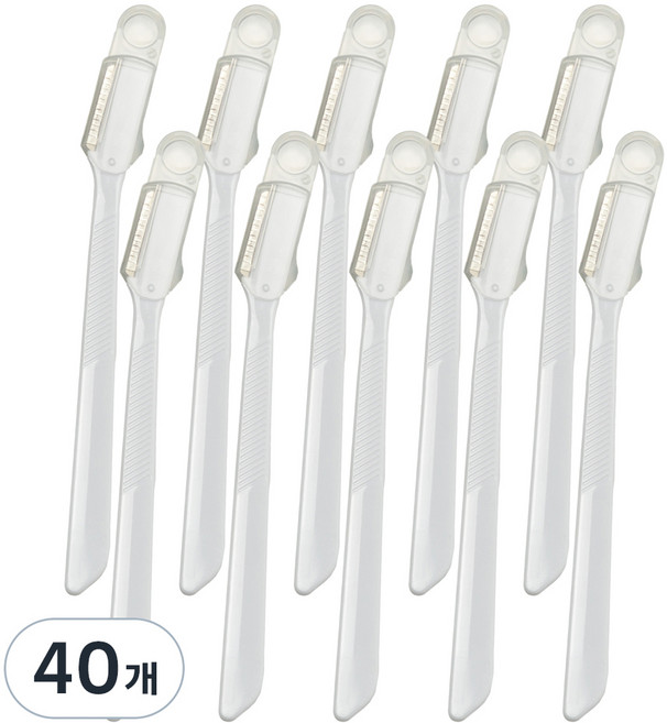 뷰렌드 안전 눈썹칼, 백색, 40개