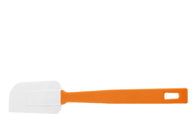 Cakeland 奶油清潔縫隙刮刀 日本製造, 橘色 + 白色, 1支