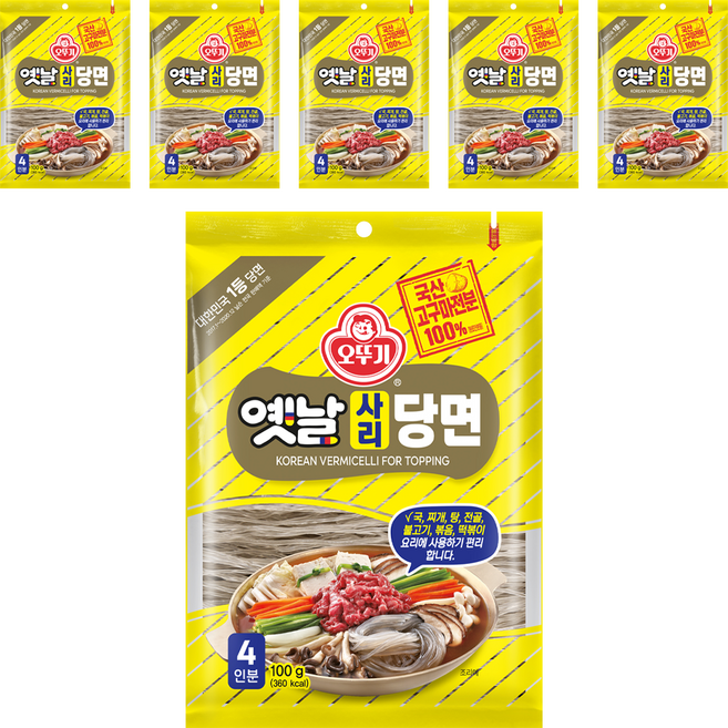 오뚜기옛날 사리 당면, 100g, 6개