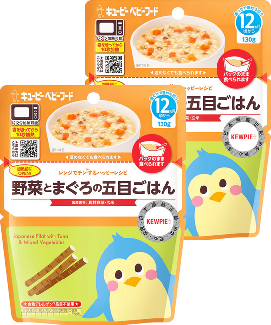 kewpie 野菜鮪魚什錦炊飯 12M, 鮪魚什錦, 130g, 2包