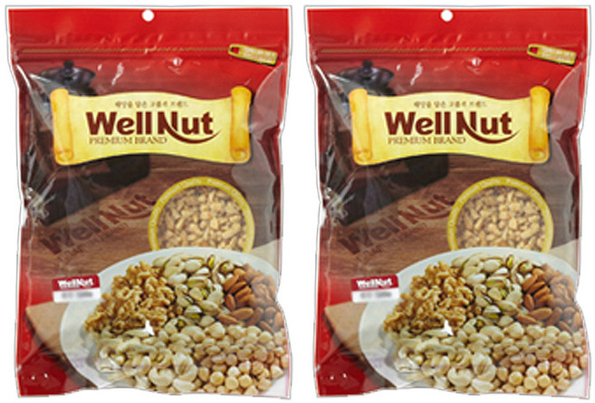 웰넛 자연두레 호두분태, 200g, 2개