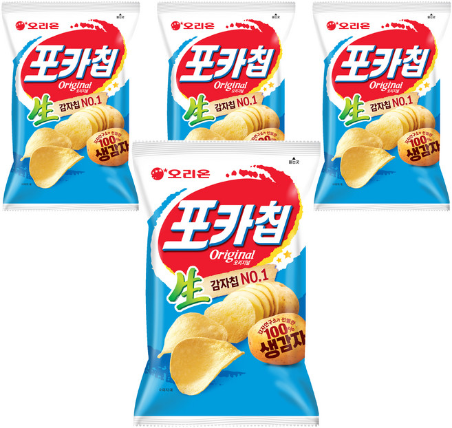 오리온 포카칩 오리지널, 137g, 4개