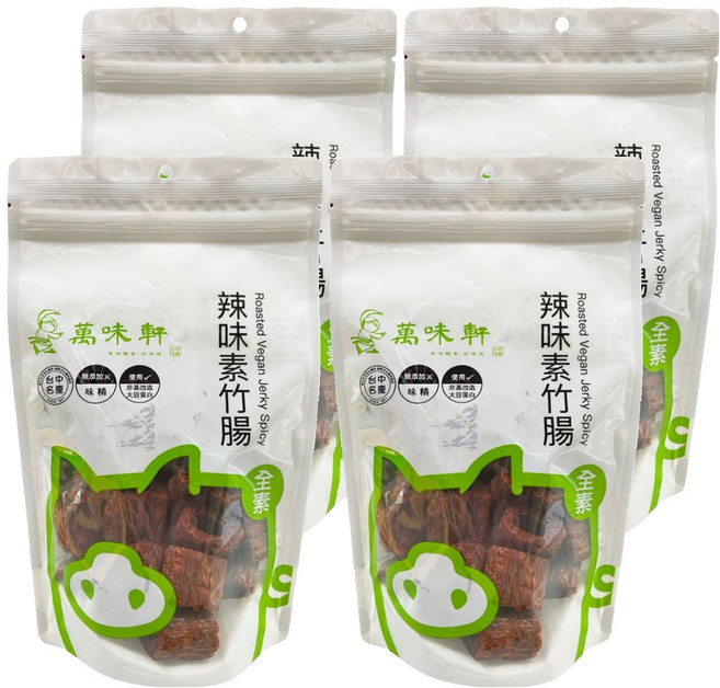 萬味軒 辣味素竹腸, 4包, 150g