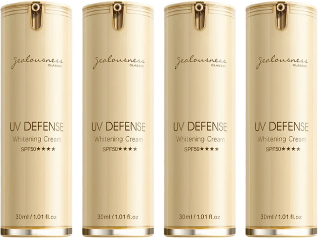 jealousness 婕洛妮絲 抗UV防曬素顏霜 SPF50, 30ml, 4瓶