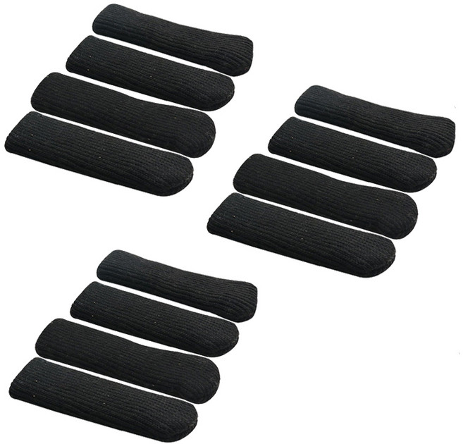 네코리빙 솔리드 체어삭스, 블랙, 12개