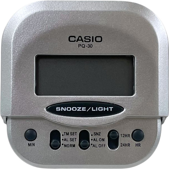 CASIO 卡西歐 電子鬧鐘, 銀色