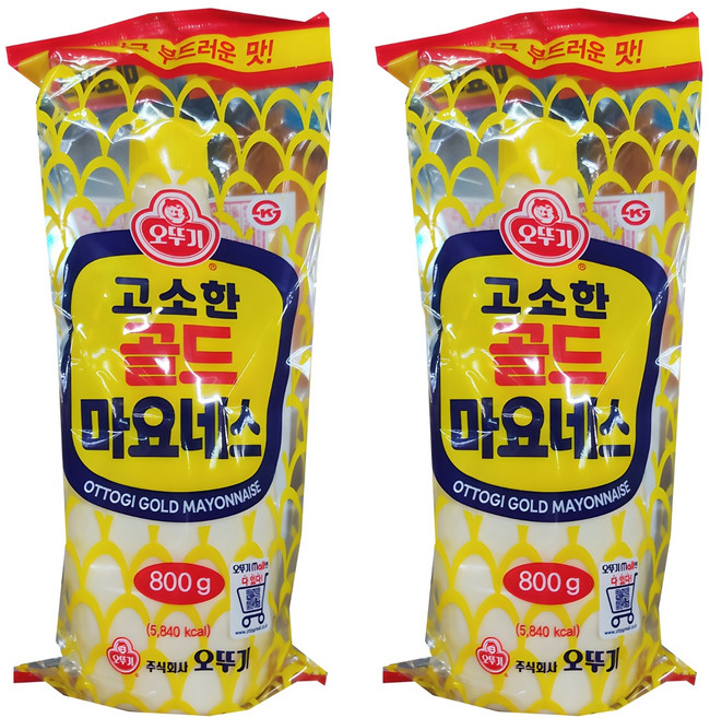 오뚜기 고소한 골드 마요네스, 800g, 2개