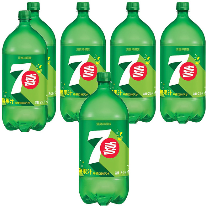 7up 七喜 汽水, 2L, 6瓶