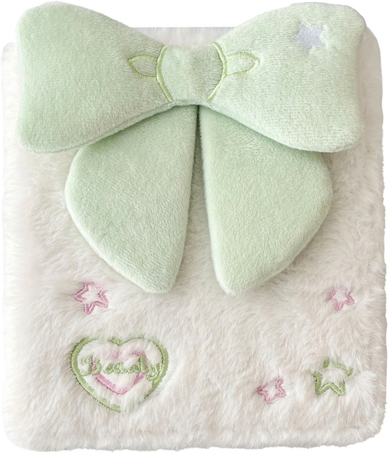 마르벨라 아이돌 6공 포토카드 리본 정리 앨범, 화이트그린, 20매