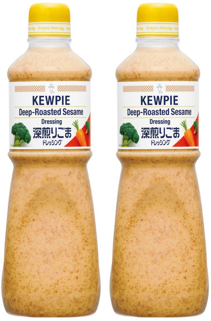 큐피 딥 로스티드 참깨 드레싱, 1L, 2개