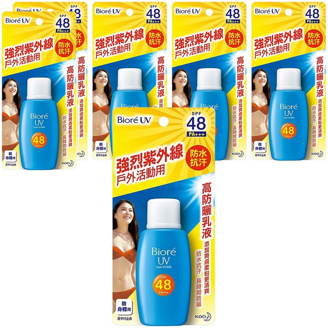 Biore 蜜妮 高防曬乳液SPF48 PA+++, 50ml, 6瓶