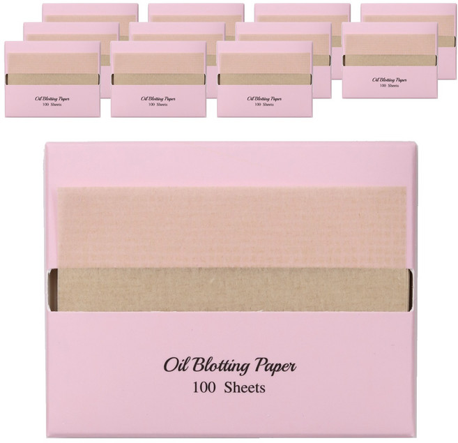 바루쟈 기름종이 리필 마, 100매입, 12개