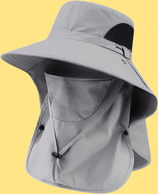 째째마켓 햇빛가리개 스포츠 낚시 모자 JNE-3, 라이트그레이, 1개