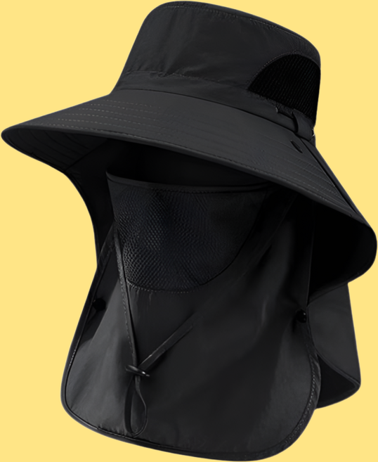 째째마켓 햇빛가리개 스포츠 낚시 모자 JNE-3, 블랙, 1개