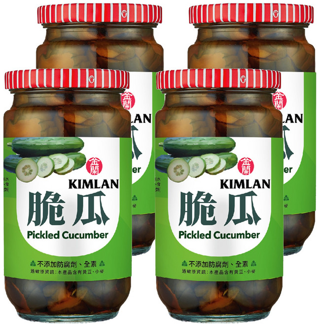 KIMLAN 金蘭 脆瓜, 396g, 4罐