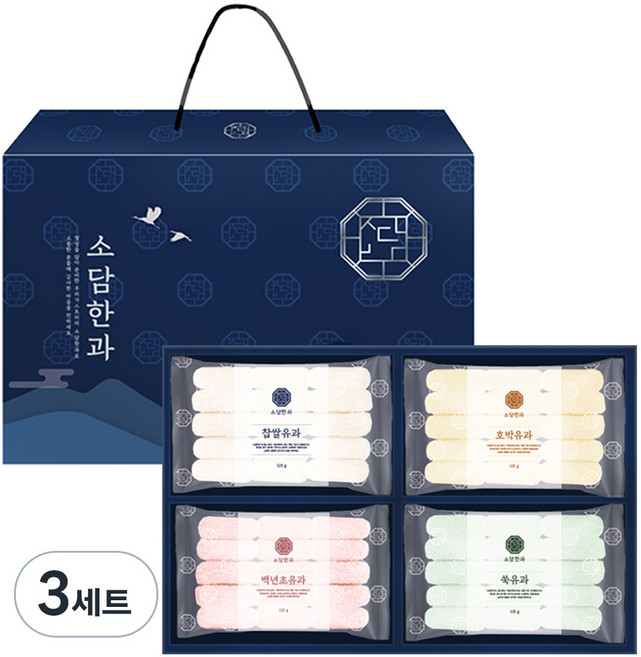우리가스토리 소담한과 유과 선물세트 1호, 3개, 1g