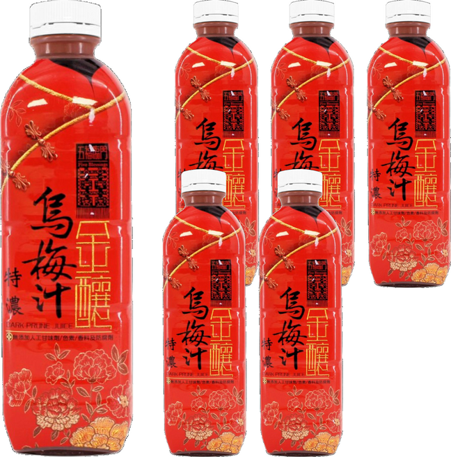 RUHN CHAN 潤之泉潤心田 金釀烏梅汁, 1L, 6瓶