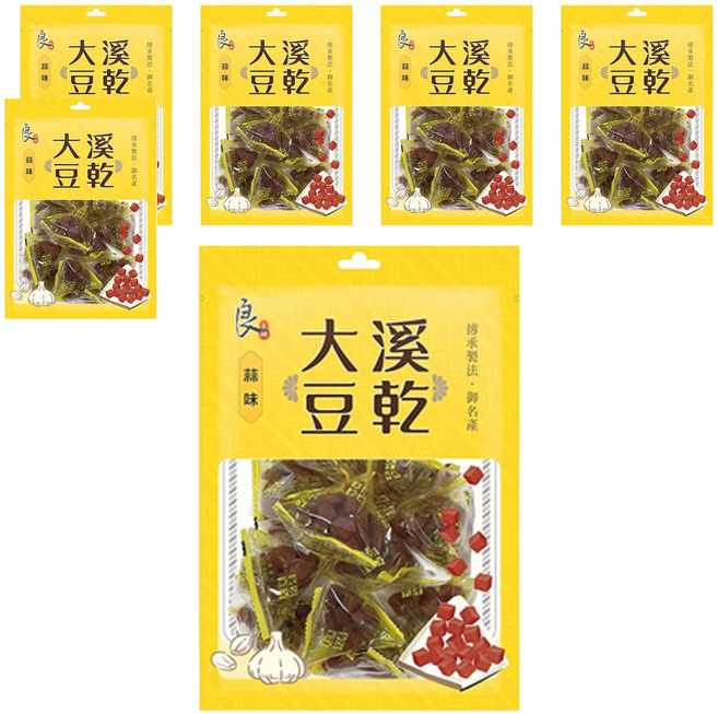 良澔 小小丁 豆乾 蒜味, 130g, 6袋