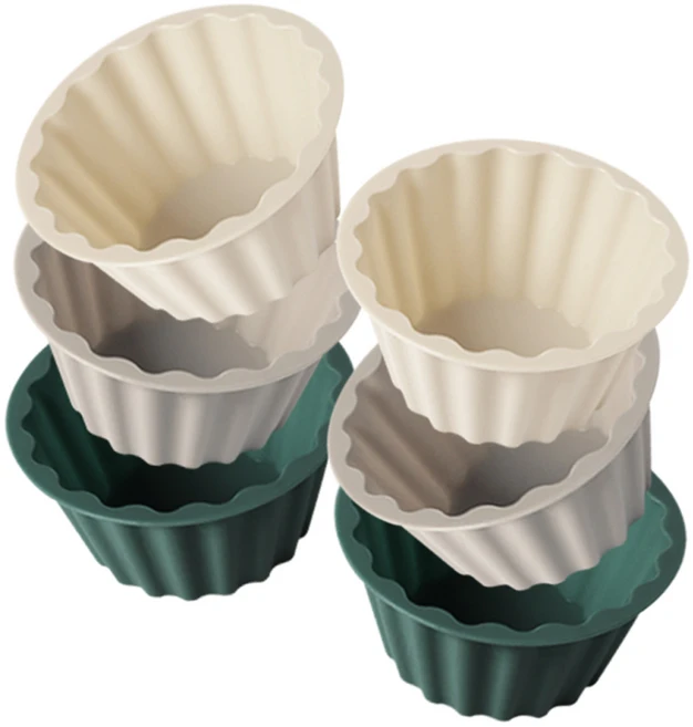 실리만 국내생산 실리콘 하모니 머핀 빵틀(중) 혼합 1세트, 크림베이지 + 코코아 그레이 + 오션 그린, 1개 - 쿠팡
