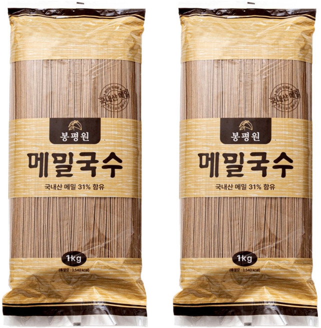 봉평원 메밀국수, 1kg, 2개