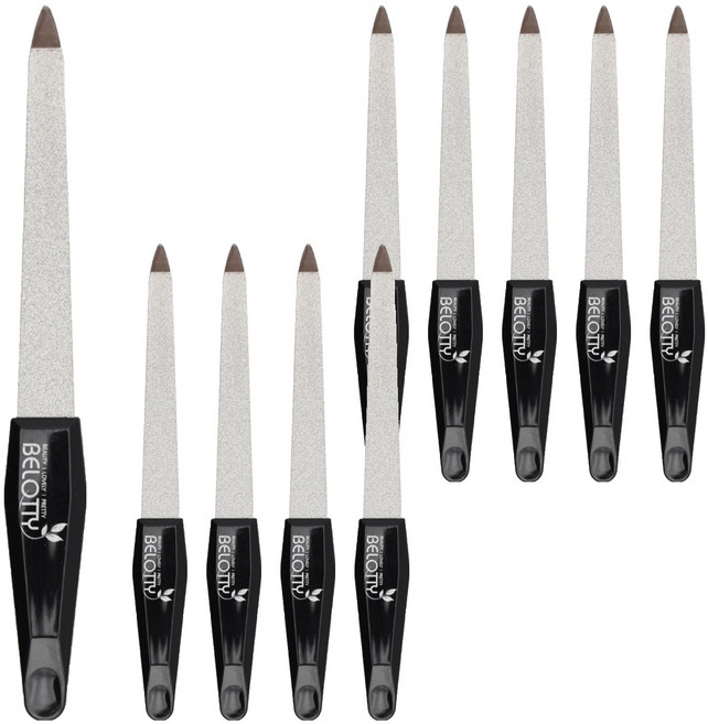 벨로티 사파이어 야스리 네일파일, 블랙, 10개