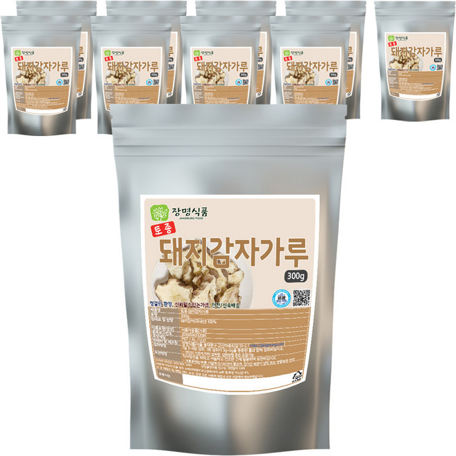 장명식품 토종 국내산 돼지감자가루, 300g, 10개