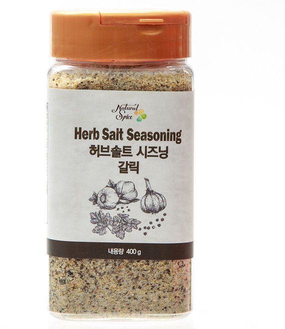 내츄럴스파이스 허브솔트시즈닝 갈릭, 400g, 1개