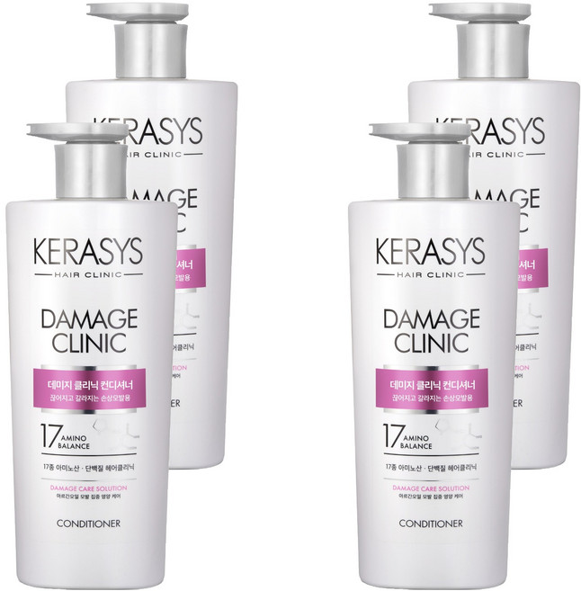 케라시스 데미지 클리닉 단백질 컨디셔너, 600ml, 4개